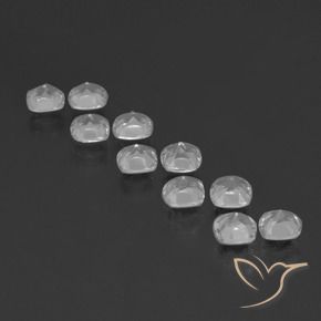 Gemme di Topazio Bianco trasparente naturale da 4.77 ct, Cuscino, VVS-VS