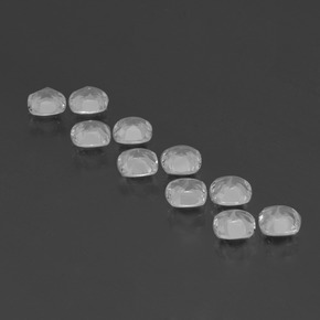 Topazio naturale bianco trasparente da 4,71 ct, taglio a cuscino, VVS-VS