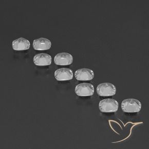 Gemme di Topazio Bianco trasparente naturale da 4.50 ct, Cuscino, VVS-VS