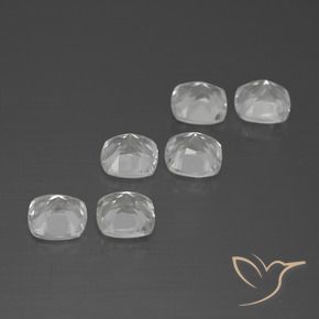 Gemme di Topazio Bianco naturale da 3.15 ct, Cuscino, VVS-VS