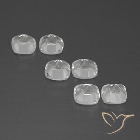 Gemme di Topazio Bianco naturale da 3.22 ct, Cuscino, VVS-VS