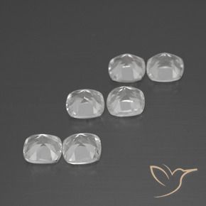 Gemme di Topazio Bianco naturale da 3.21 ct, Cuscino, VVS-VS