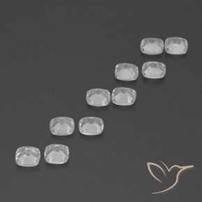 Gemme di Topazio Bianco naturale da 4.43 ct, Cuscino, VVS-VS