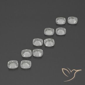 Gemme di Topazio Bianco naturale da 4.58 ct, Cuscino, VVS-VS