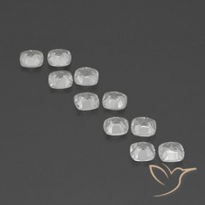 Gemme di Topazio Bianco naturale da 4.93 ct, Cuscino, VVS-VS