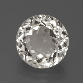 Topazio bianco caldo naturale da 5,98 ct, taglio rotondo, VVS