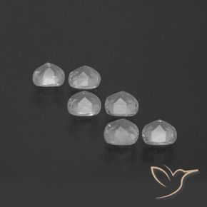 Gemme di Topazio Bianco trasparente naturale da 3.23 ct, Cuscino, VVS-VS