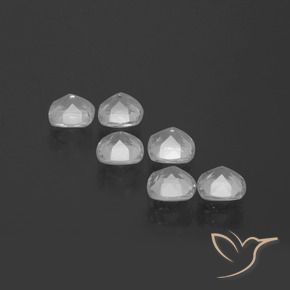 Gemme di Topazio Bianco trasparente naturale da 2.79 ct, Cuscino, VVS-VS