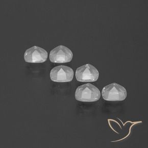 Gemme di Topazio Bianco trasparente naturale da 3.06 ct, Cuscino, VVS-VS