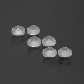 Gemme di Topazio Bianco trasparente naturale da 2.96 ct, Taglio a cuscino, VVS-VS