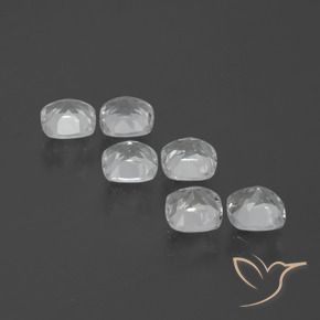 Gemme di Topazio Bianco trasparente naturale da 2.92 ct, Cuscino, VVS-VS
