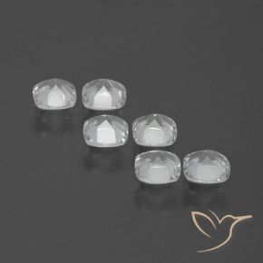 Gemme di Topazio Bianco trasparente naturale da 3.21 ct, Cuscino, VVS-VS