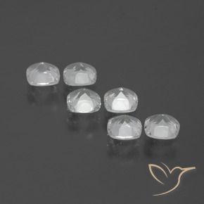 Gemme di Topazio Bianco trasparente naturale da 2.87 ct, Cuscino, VVS-VS