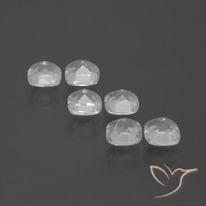 Gemme di Topazio Bianco naturale da 2.90 ct, Cuscino, VVS-VS