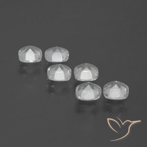 Gemme di Topazio Bianco trasparente naturale da 3.02 ct, Cuscino, VVS-VS