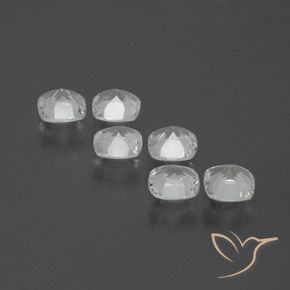 Gemme di Topazio Bianco trasparente naturale da 3.19 ct, Cuscino, VVS-VS