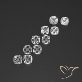 Gemme di Topazio Bianco trasparente naturale da 4.51 ct, Cuscino, VVS-VS