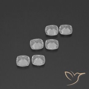 Gemme di Topazio Bianco trasparente naturale da 2.78 ct, Cuscino, VVS-VS