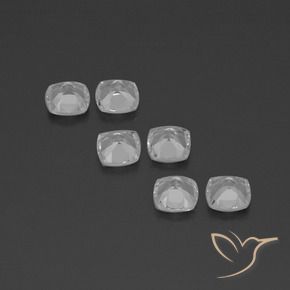 Gemme di Topazio Bianco trasparente naturale da 2.94 ct, Cuscino, VVS-VS