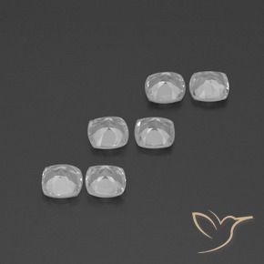 Gemme di Topazio Bianco trasparente naturale da 2.94 ct, Cuscino, VVS-VS