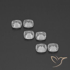 Gemme di Topazio Bianco trasparente naturale da 2.73 ct, Cuscino, VVS-VS