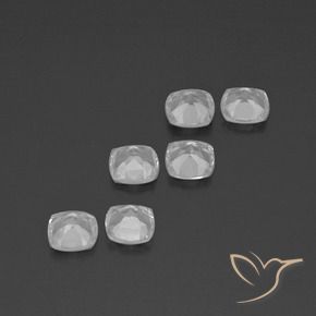 Gemme di Topazio Bianco trasparente naturale da 2.99 ct, Cuscino, VVS-VS