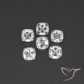 Gemme di Topazio Bianco naturale da 2.76 ct, Cuscino, VVS-VS