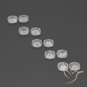Gemme di Topazio Bianco naturale da 4.86 ct, Cuscino, VVS-VS