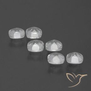 Gemme di Topazio Bianco trasparente naturale da 2.50 ct, Cuscino, VVS-VS