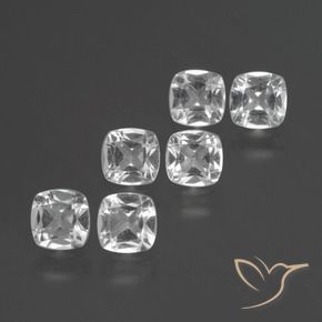 Gemme di Topazio Bianco naturale da 2.92 ct, Cuscino, VVS-VS