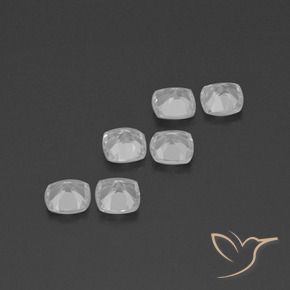 Gemme di Topazio Bianco trasparente naturale da 2.82 ct, Cuscino, VVS-VS
