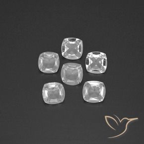Gemme di Topazio Bianco trasparente naturale da 2.26 ct, Cuscino, VVS-VS