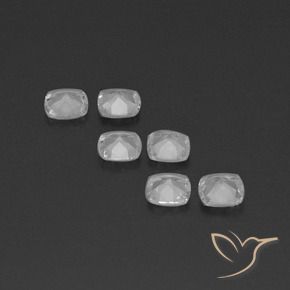 Gemme di Topazio Bianco trasparente naturale da 2.26 ct, Cuscino, VVS-VS