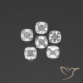 Gemme di Topazio Bianco naturale da 2.96 ct, Cuscino, VVS-VS