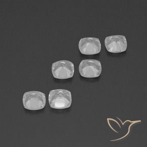 Gemme di Topazio Bianco naturale da 2.96 ct, Cuscino, VVS-VS
