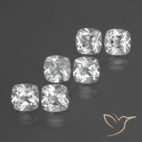 Gemme di Topazio Bianco naturale da 2.61 ct, Cuscino, VVS-VS