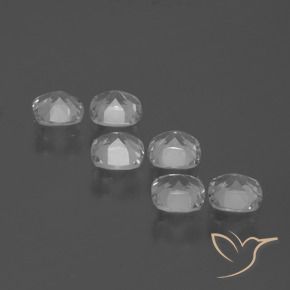Gemme di Topazio Bianco trasparente naturale da 2.91 ct, Cuscino, VVS-VS