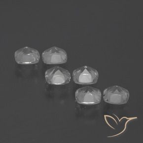 Gemme di Topazio Bianco trasparente naturale da 2.95 ct, Cuscino, VVS-VS