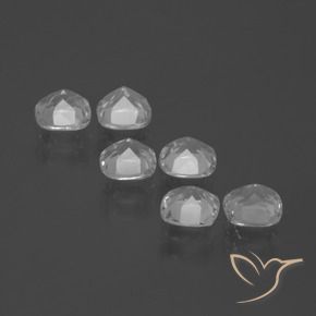 Gemme di Topazio Bianco trasparente naturale da 2.81 ct, Cuscino, VVS-VS