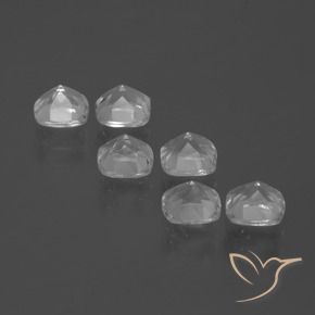 Gemme di Topazio Bianco trasparente naturale da 3.16 ct, Cuscino, VVS-VS