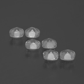 Topazio naturale bianco da 2,64 ct, taglio a cuscino, VVS-VS