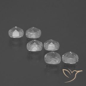 Gemme di Topazio Bianco trasparente naturale da 3.06 ct, Cuscino, VVS-VS