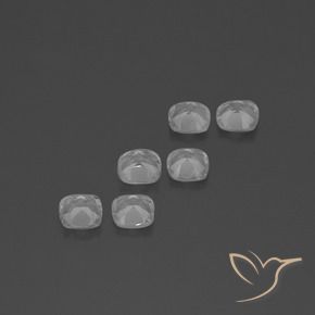 Gemme di Topazio Bianco trasparente naturale da 3.03 ct, Cuscino, VVS-VS