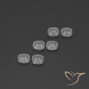 Gemme di Topazio Bianco trasparente naturale da 2.78 ct, Cuscino, VVS-VS
