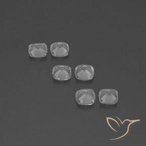 Gemme di Topazio Bianco trasparente naturale da 2.89 ct, Cuscino, VVS-VS