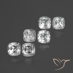 Gemme di Topazio Bianco naturale da 2.75 ct, Cuscino, VVS-VS