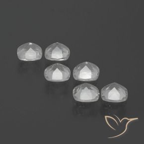 Gemme di Topazio Bianco trasparente naturale da 2.88 ct, Cuscino, VVS-VS