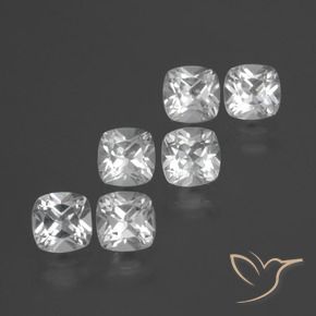 Gemme di Topazio Bianco naturale da 2.73 ct, Cuscino, VVS-VS