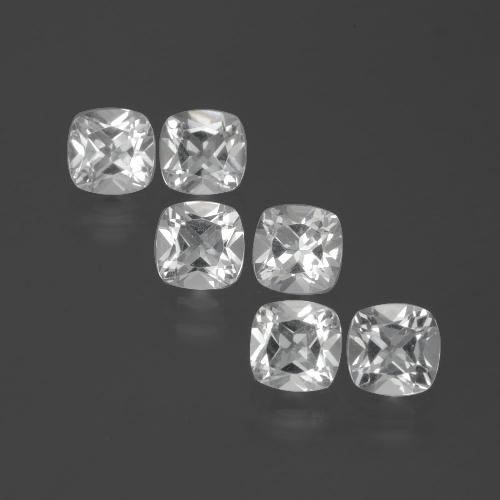 Gemme di Topazio Bianco naturale da 2.86 ct, Taglio a cuscino, VVS-VS