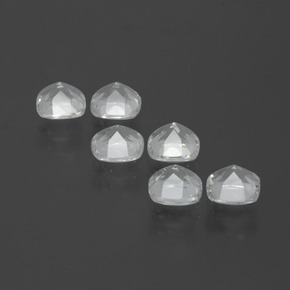 Gemme di Topazio Bianco naturale da 2.86 ct, Taglio a cuscino, VVS-VS